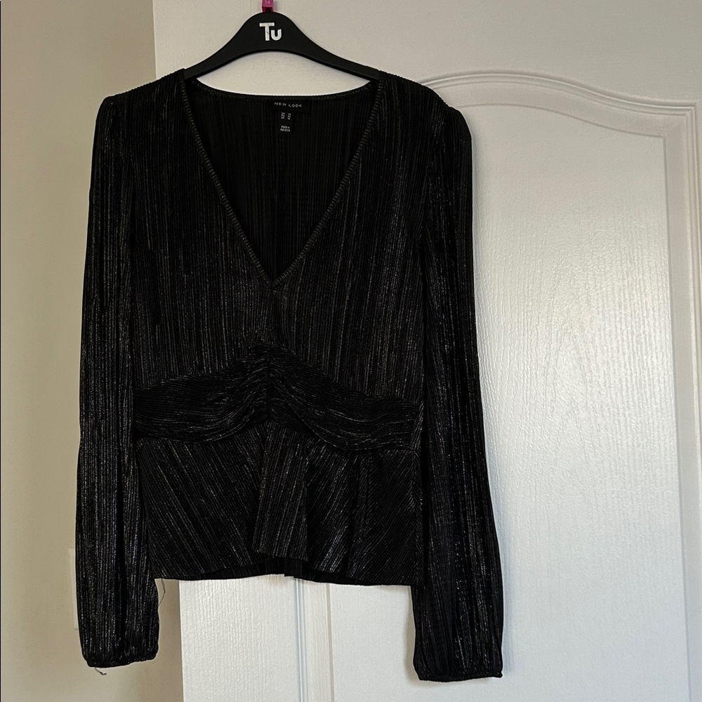 Black V-Neck Women's Top. From New Look. UK.